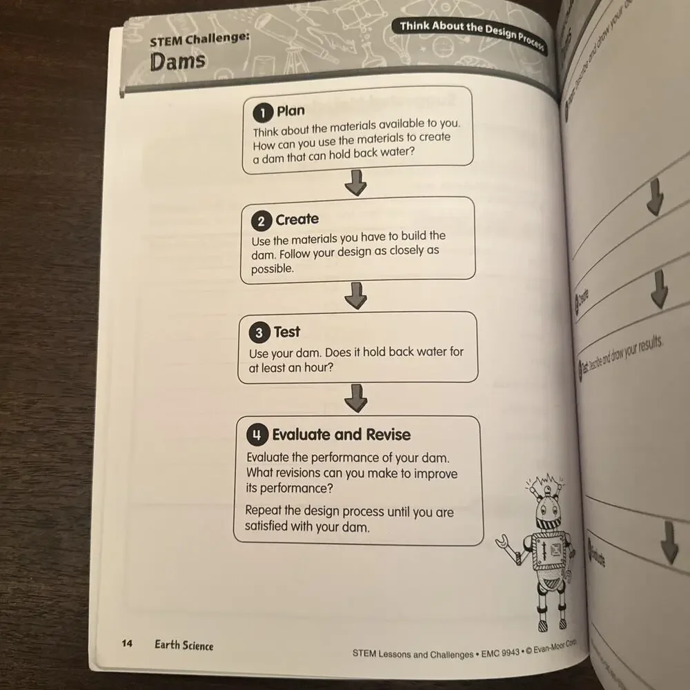 NEW Stem Lessons and Challenges Grade 3 Evan-Moor Paperback Workbook Home School